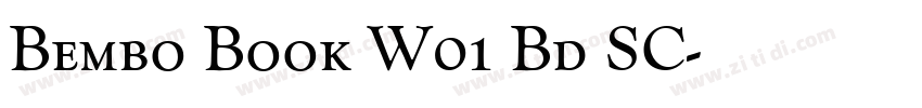 Bembo Book W01 Bd SC字体转换